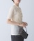 ELENDEEK　SHEER PLEATS KNIT TOP