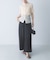 ELENDEEK　SHEER PLEATS KNIT TOP