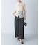 ELENDEEK　SHEER PLEATS KNIT TOP