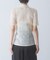ELENDEEK　SHEER PLEATS KNIT TOP