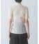 ELENDEEK　SHEER PLEATS KNIT TOP