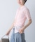 ELENDEEK　SHEER PLEATS KNIT TOP