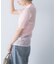 ELENDEEK　SHEER PLEATS KNIT TOP