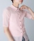 ELENDEEK　SHEER PLEATS KNIT TOP