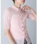 ELENDEEK　SHEER PLEATS KNIT TOP