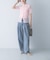 ELENDEEK　SHEER PLEATS KNIT TOP