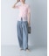 ELENDEEK　SHEER PLEATS KNIT TOP