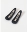 heyep　FLORAL DENIM HAIR CLIPS 2-PIECE