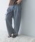 ELENDEEK　PANEL TUK DENIM WIDE PANTS