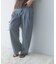 ELENDEEK　PANEL TUK DENIM WIDE PANTS