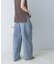 ELENDEEK　PANEL TUK DENIM WIDE PANTS