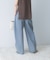 ELENDEEK　PANEL TUK DENIM WIDE PANTS