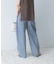 ELENDEEK　PANEL TUK DENIM WIDE PANTS