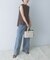 ELENDEEK　PANEL TUK DENIM WIDE PANTS