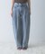 ELENDEEK　PANEL TUK DENIM WIDE PANTS