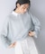 モヘア混スパンコールシアーニット
