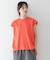 接触冷感バックフレアフレンチTシャツ