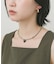 ダルメシアンビーズハートトップネックレス