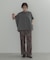シャンブレーワイドシャツ