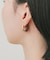 バイカラーフープピアス