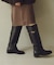 レザーベルトロングブーツ
