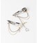 heyep　PIERCED CHAIN HAIR CLIP 2-PIECE