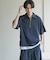 ライトダンボールポンチハーフジップ Tシャツ