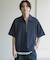 ライトダンボールポンチハーフジップ Tシャツ