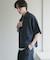 ライトダンボールポンチハーフジップ Tシャツ