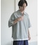 ライトダンボールポンチハーフジップ Tシャツ