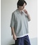 ライトダンボールポンチハーフジップ Tシャツ