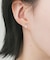 ステンレスレクタングルプチビジューピアス