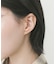 ステンレスレクタングルプチビジューピアス