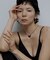 SMELLY so’　onyx crescent necklace