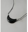 SMELLY so’　onyx crescent necklace