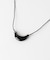SMELLY so’　onyx crescent necklace