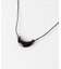 SMELLY so’　onyx crescent necklace