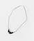 SMELLY so’　onyx crescent necklace