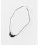 SMELLY so’　onyx crescent necklace