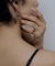 SMELLY so’　smoky quartz pinky ring