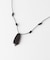 SMELLY so’　onyx accent wood necklace
