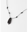 SMELLY so’　onyx accent wood necklace
