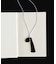 SMELLY so’　onyx tassel necklace