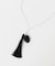 SMELLY so’　onyx tassel necklace