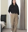 ハイウエストストレッチチノパンツ