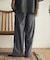 ダブルタックワイドテーパードスラックス