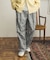 ツリーカモイージーストレートパンツ