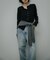 High-Rise Line Denim