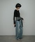 High-Rise Line Denim
