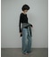 High-Rise Line Denim